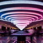 casino spinning light pattern
