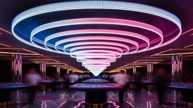casino spinning light pattern