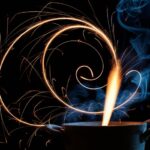 curved sparks pierce pots