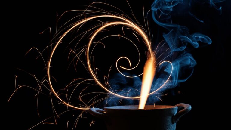curved sparks pierce pots