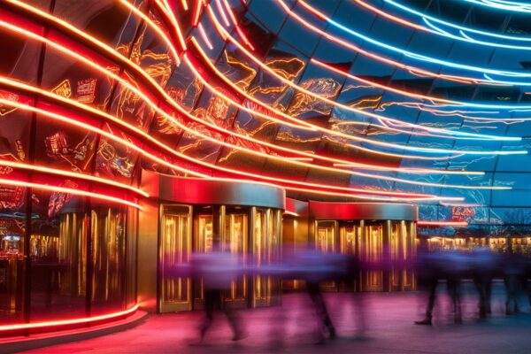 casino movement flashing lights