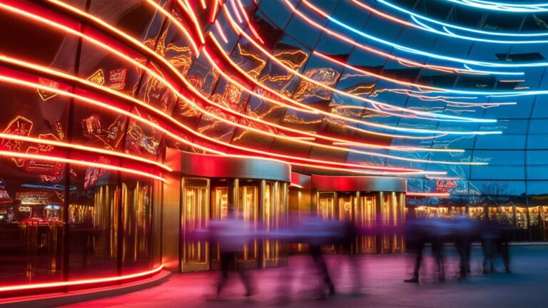 casino movement flashing lights