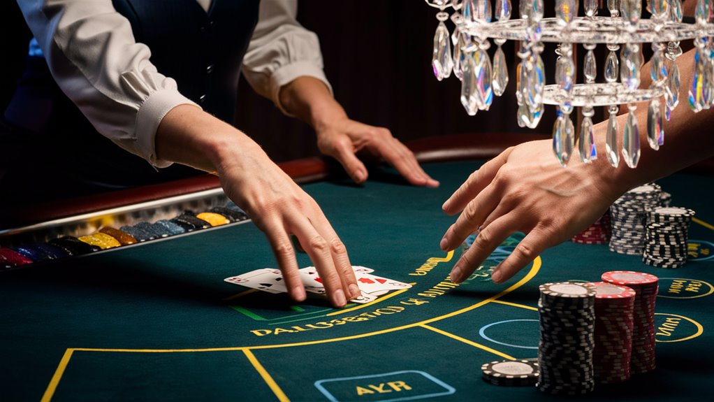 dealer signals during blackjack