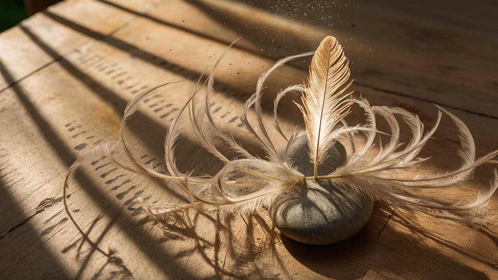 feathers used in gambling