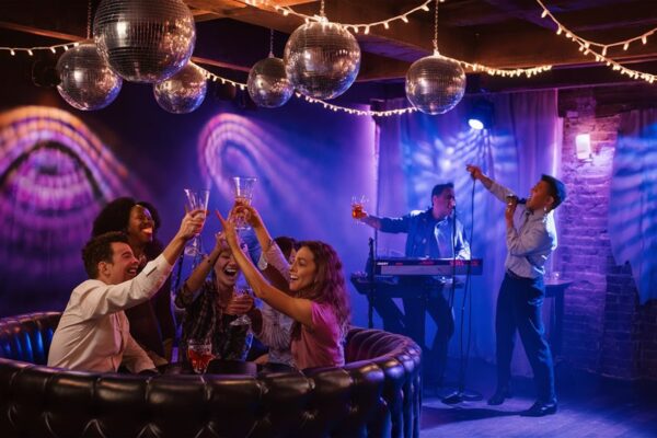 fun singing with friends