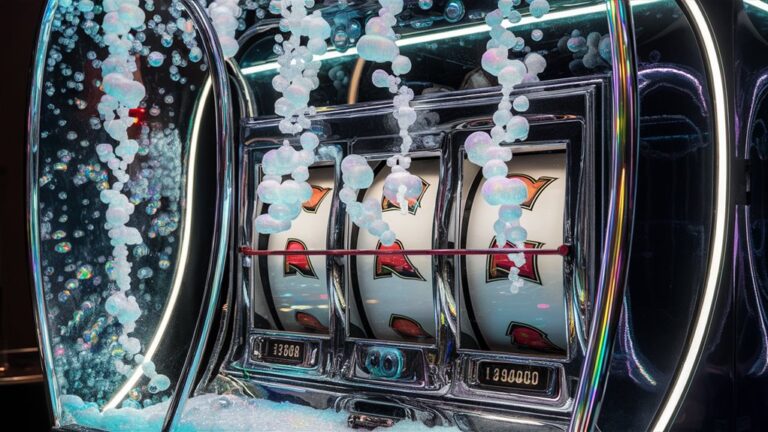 glowing bubble slot machine