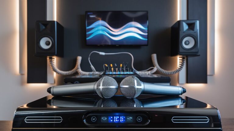 home karaoke entertainment setup
