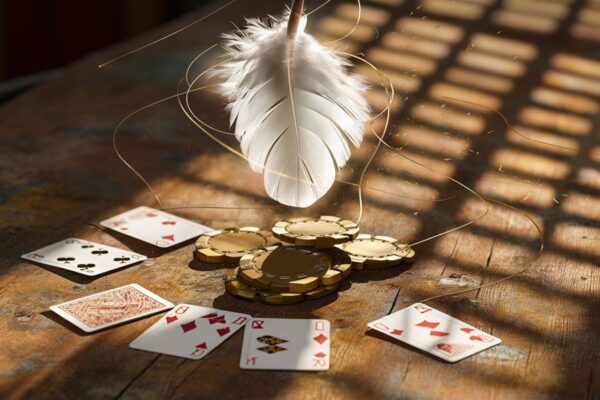 light transforms through feathers