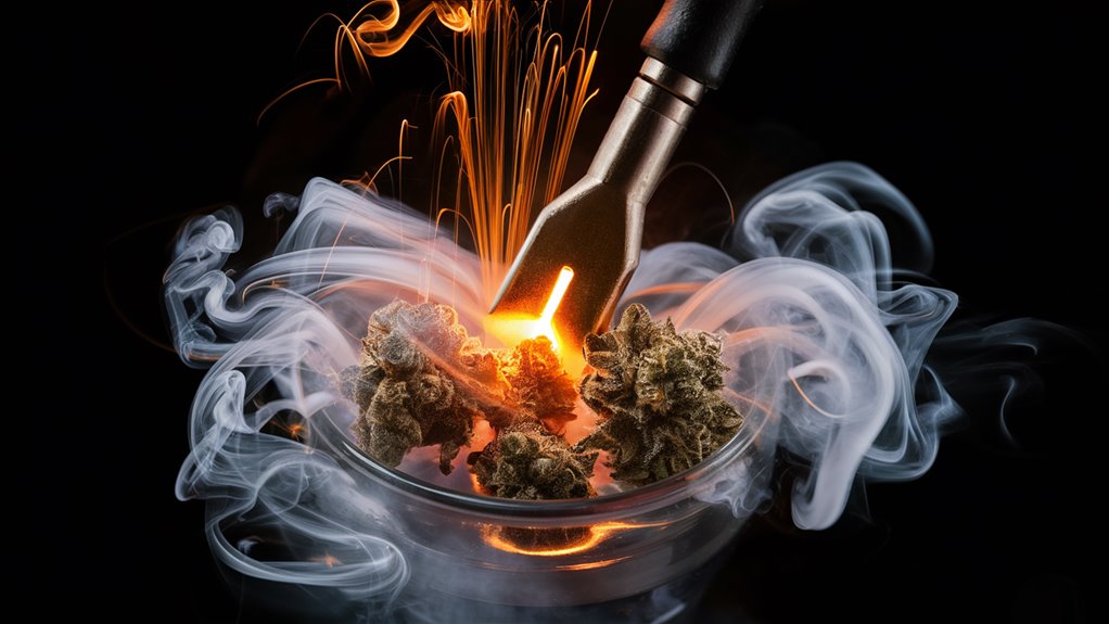 poker cards smoke fire