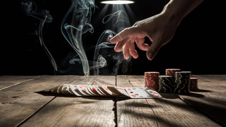 poker gameplay using smoke