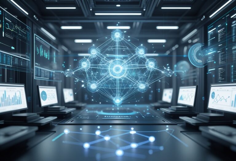API 호출 경로 변경 영향 분석을 위한 디지털 작업 공간의 3D 렌더링 이미지